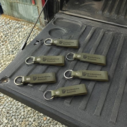 Custom leather keychains for small business