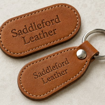 Debossed Logo Keychains