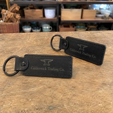 Leather keychains with logo printing